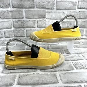 KEEN Santiago Gore Hope Women's 8 Yellow Canvas Slip On Comfort Sneakers Shoes